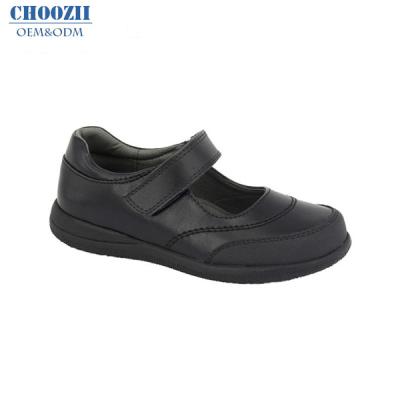 China Choozii Customized Anti-slippery Kids Student School Uniform Cheap Microfiber Breathable Walking Leather Shoes For Teenage Girls Wholesale for sale