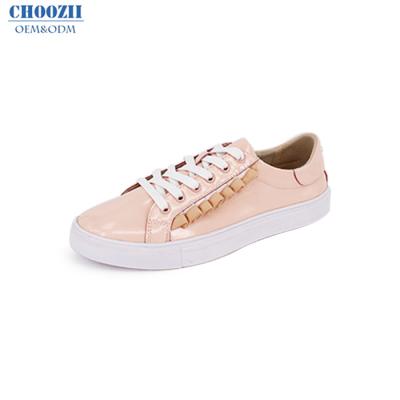 China Choozii Fashion Woman Ladies Anti-slippery Shoes Patent Leather Sneakers For Girls for sale