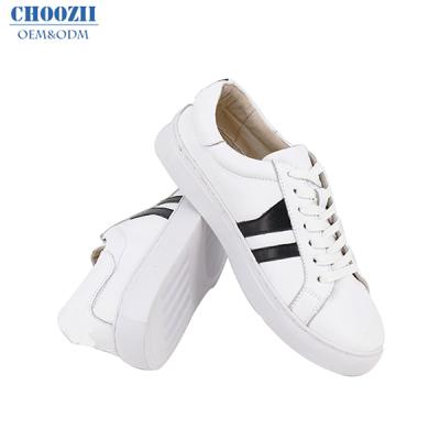 China Choozii Anti-slippery branded new kids casual white leather sneakers for kids for sale