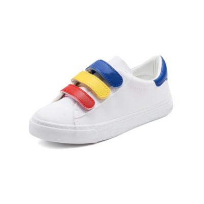 China Choozii School Canton Anti-slippery Classic White Leather Sneakers for Boys and Girls for sale