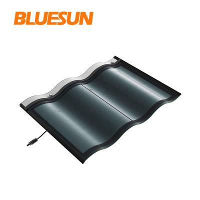 China Home Power System Type New Roof Tile With Roof Tile Solar Power Integrated Solar Roof Tiles For Home Use for sale