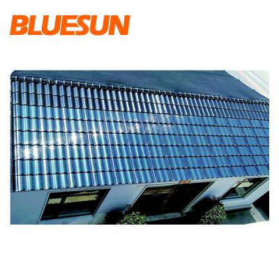 China Bluesun Roof Tiles Solar Panel 30w 20w 10w Solar Roof Tiles Colored Stone Tiles For Home Use BSM-30D for sale