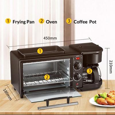 China Household Kitchen Appliances Outdoor Intelligent Automatic Breakfast Machine 3 IN 1 Breakfast Maker for sale