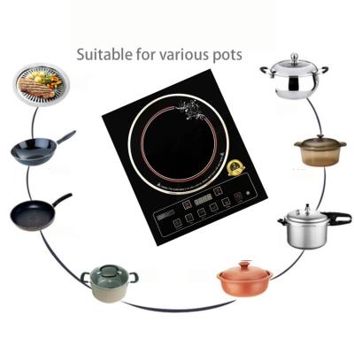 China Outdoor Multifunctional 2200W Household Cooktop Cooker Portable Red Infrared Induction Cooker for sale