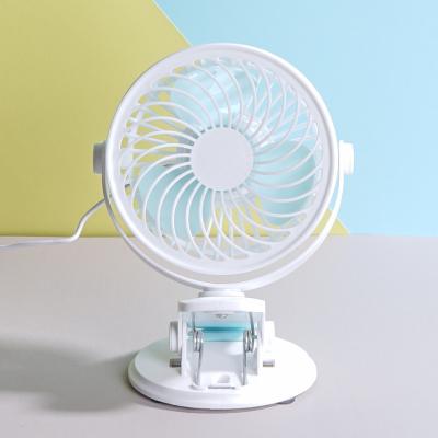 China High Quality High Efficiency Desk Mini USB Clip Fan Air Cooling Battery Power Desk Stand Rechargeable Fan for sale