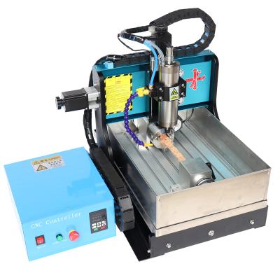 China PVC/PCB/Jade/Wood/Tile/Acrylic/Eva Foam ect. Mini Table Top Cnc 3040 Small Size Router Beads Wood Engraving Machine for sale