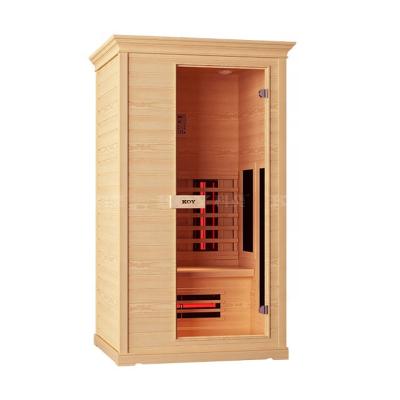 China Computer control panel 01-K6 style sauna room modern far infrared wholesale dry sauna spa for 1person for sale