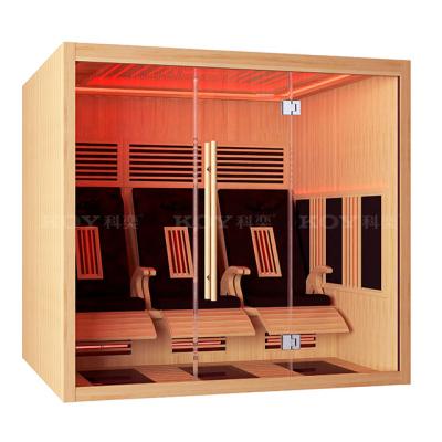 China Computer control panel 24-L4 sauna room hotsale luxury far infrared dry sauna with massage sauna chair for sale