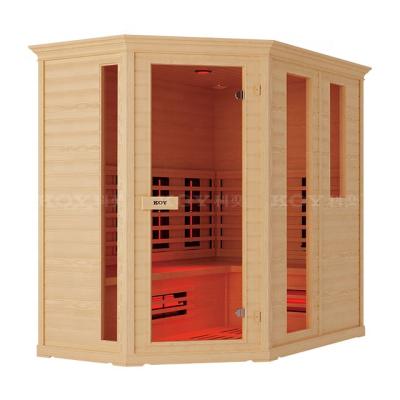 China Computer control panel 4 people 07-K6 red cedar sauna for sale far infrared sauna room for sale