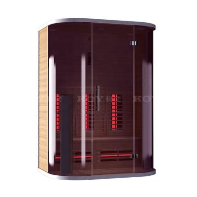 China Computer Control Panel 04-K60 KOY Modern Sauna Cabin Infrared Sauna With Full Spectrum Heater for sale