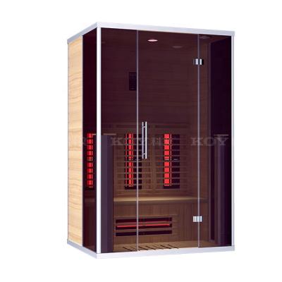 China Factory wholesale computer control panel 02-K60 dry sauna infared sauna cabin infrared for 2 person for sale