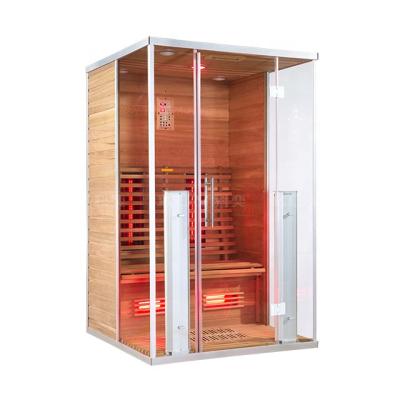 China Wholesale Computer Control Panel 08-K72 New Style Luxury Far Infrared Sauna Room Dry Sauna Spa For 2person for sale