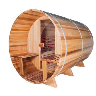 China New Design 03-S1 Modern Garden Sauna Hot Sale Finnish Sauna Luxury Sauna Barrel for sale