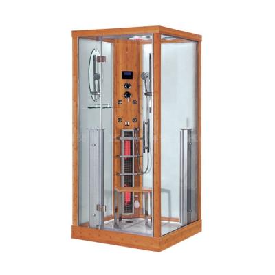 China K011 profile good quality sauna shower room hotsale modern bamboo sauna steam bath for 1person for sale