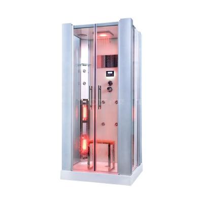 China Modern Multifunctional Sauna Room Wholesale Steam K021 Sauna Shower Suit Infrared Shower Room For 1person for sale