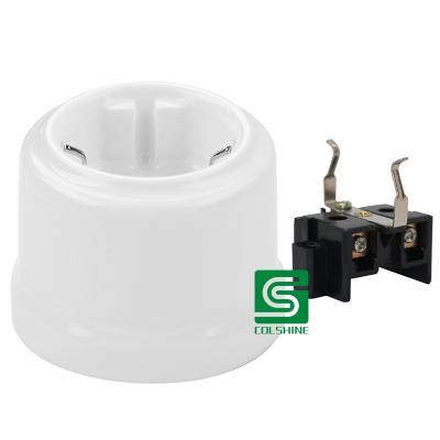 China 16A 250V Antique Porcelain Ceramic Socket And Switch for sale