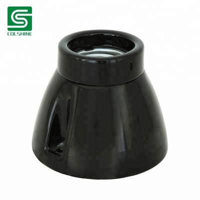 China White And Black Porcelain Screw Retro Vintage Ceiling-Mounted Lampholder for sale