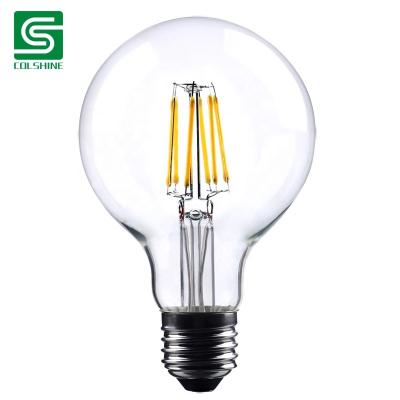 China Edison Bulb G95 G80 G125 G200 Residential Dimmable Filament Led Bulb Clear Light Bulb 4W 5W 6W 7W 8W 10W for sale