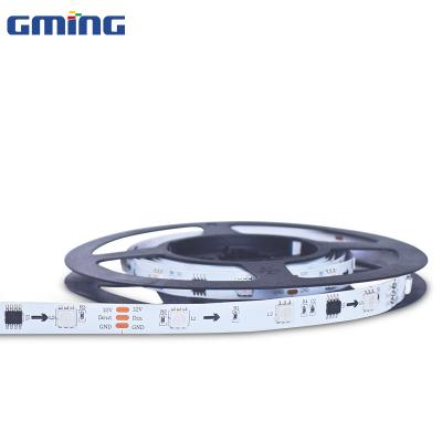 China Hot Selling 68 Lights Home Decor 2022 Strip 24v 6w Ip20 65 Led Smd 5050 RGB Flexible Led Strip Lights for sale