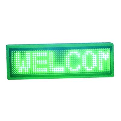 China Suitable for all public places custom work license plate name type led badge display for sale