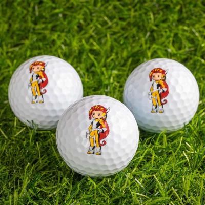 China Colorful And Cute Golf Emoticons Practice Balls 6 Emoticons Gift Golf Supplies for sale