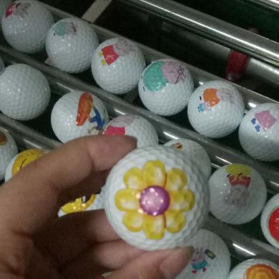 China Colorful And Cute Colorful Plastic 26 Holes Golf Practice Gift Balls And Hollow Toy Golf Ball For Kids for sale