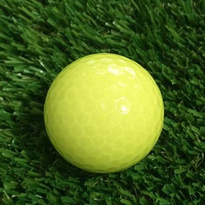 China Golf course for practice tournament wholesale transparent surlyn purple crystal half cover 2 piece golf ball for sale