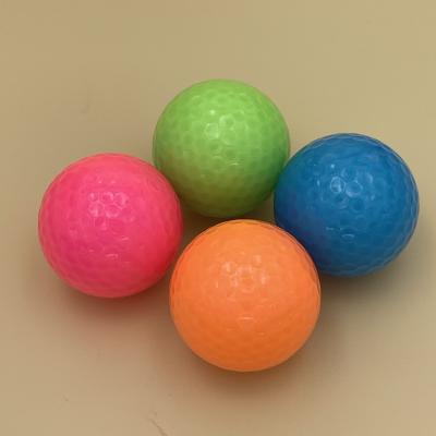 China Golf Course For Practice Wholesale 2 Pieces Luminous Red Half Range / Tournament Golf Ball Transparent Red for sale