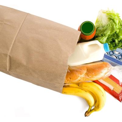 China Wholesale Craft Recyclable Custom Brown Kraft Paper Packaging Bag 50kg For Foods for sale