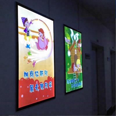 China Company Customized Thin Wall-Mountable Indoor Poster Display Light Box for sale