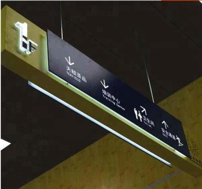 China Indoor Outdoor Ceiling&hanging Subway Wayfinding Signage for sale