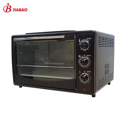 China Hotel Safety Appliances Black Home Electric Oven 22L 1500W Three Control Switch Oven For Home Use for sale