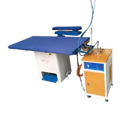 China Critical Cleaning / Hot Selling Residue Free Full Set Steam Ironing Table With Boiler For Laundry for sale