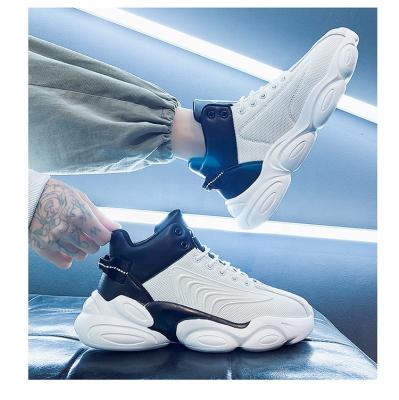 China Anti-odor 2022 Spring New Men's Fashionable Sports Casual Shoes Youth Students Mesh High Top Men Basketball Shoes for sale