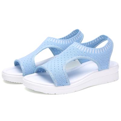 China Fashion Trend Amazon Toe Slippers Hot Selling Open Shoes For Female PU Scratching Anti-slippery Platform Women Sandals for sale