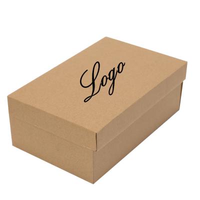 China Recycled Materials Manufacture Low MOQ Cardboard Box Customize Flip Paper Shoe Box With Custom Logo for sale