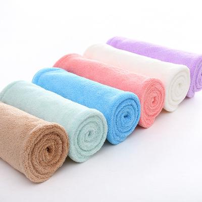 China QUICK DRY Super Absorbent Microfiber Bamboo Dry Hair Towel With Button for sale