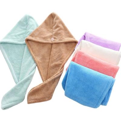 China Water Absorbency Microfiber Hair Turban / Super QUICK DRY Hair Drying Wrap Towel for sale