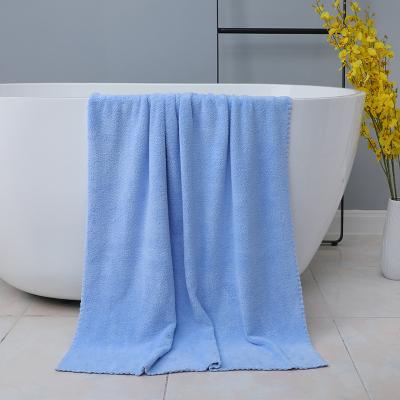 China Factory Wholesale Hot Sale Viable Towel Coral Velvet Soft Absorbent Bath Towel for sale