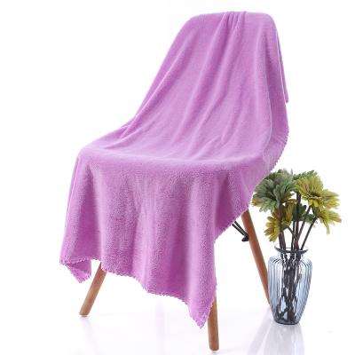 China Factory Wholesale Hot Selling Viable Coral Velvet Bath Towel Soft Absorbent Set for sale