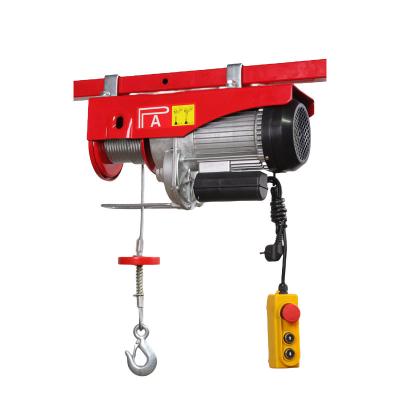 China Hotels Mini Lift 220v 600/800/1000/1200 Kg Electric Chain Hoist price small wire rope crane hoist with remote control winch for sale