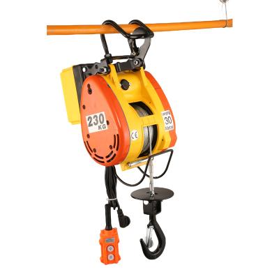 China Lifting Goods 280kg steel wire rope electric hoist for lifting heavy objects in shopping malls and construction sites for sale