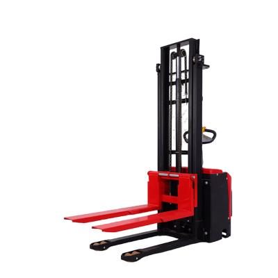 China Lifting Goods electric stacker stand up tyre with standing platform battery operate forklift for sale