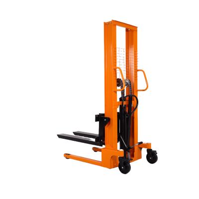 China Hotels 1 Ton Hand Forklift Jack Truck Manual Pallet truck Stacker use in warehouse Hydraulic Hand Operated Manual Lifter Forklift for sale