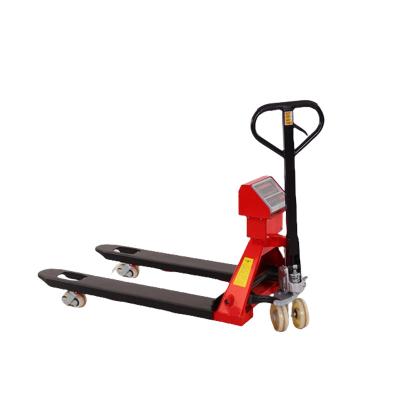 China Hotels Manual pallet truck with weighing scale Forklift pallet truck weighbridge 2 tons Electric Pallet Jack Truck for sale