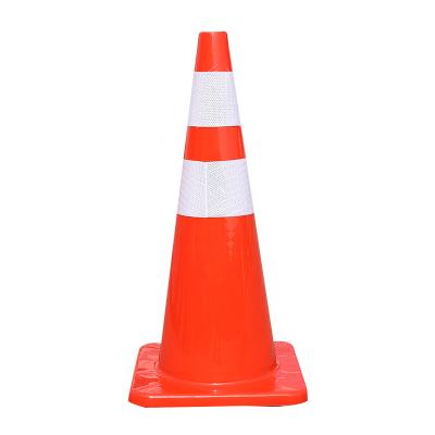 China Parking Lot Road Construction Cones Safety Traffic Lights Flexible Cone For Construction for sale