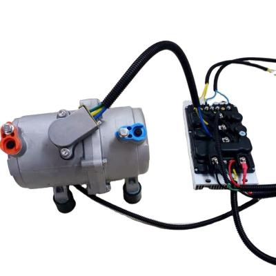 China Universal Type Automotive 12v 24v DC RV Electric Air Conditioner Air Conditioner Compressor High Quality for sale