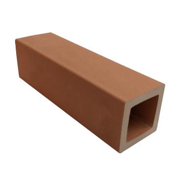 China Contemporary Red Clay Ceramic Baguettes For Decorative Curtain Wall Facade Panel Tile for sale