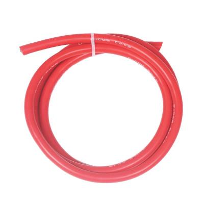 China Luyuan High Quality Industrial Silicone Cable / Wire 4AWG 6AWG High Temperature Resistant Soft Red Black for sale