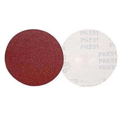 China JB-5 Dry Grinding and Polishing Sand Aluminum Oxide 5 inch6hole Assembling Sheets Roun Sandpaper Sanding Disc for Wood Hardware Disc Sandpaper for sale